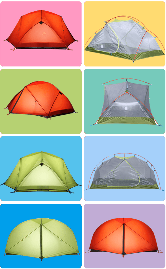 2 man double layer four season alpine dome tent