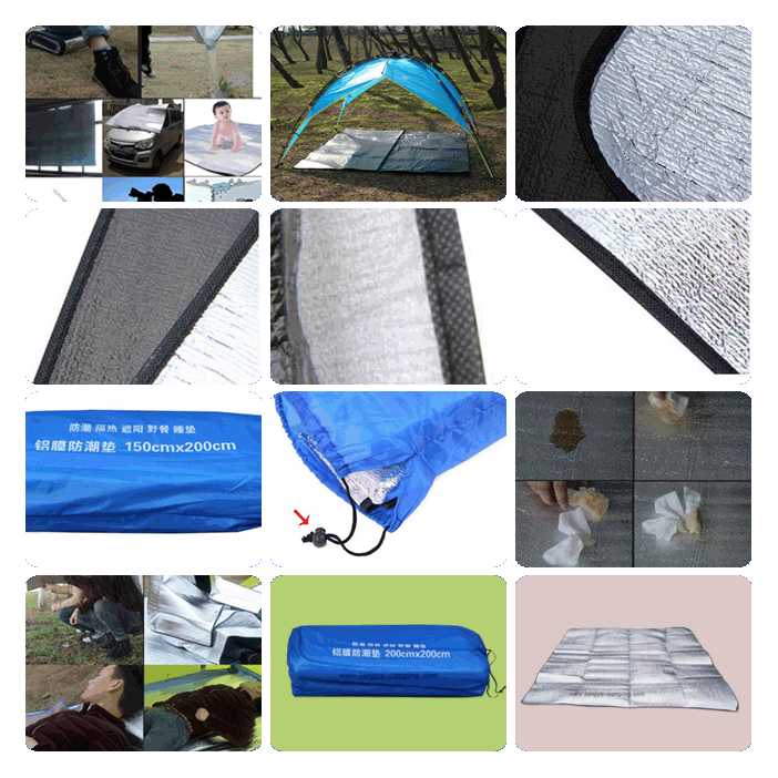 camping mat aluminum 2 sides