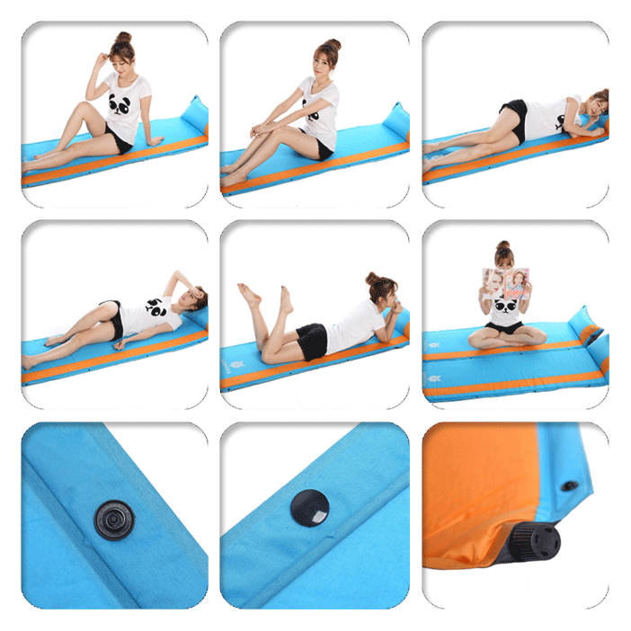 Extended zip together self inflating mat