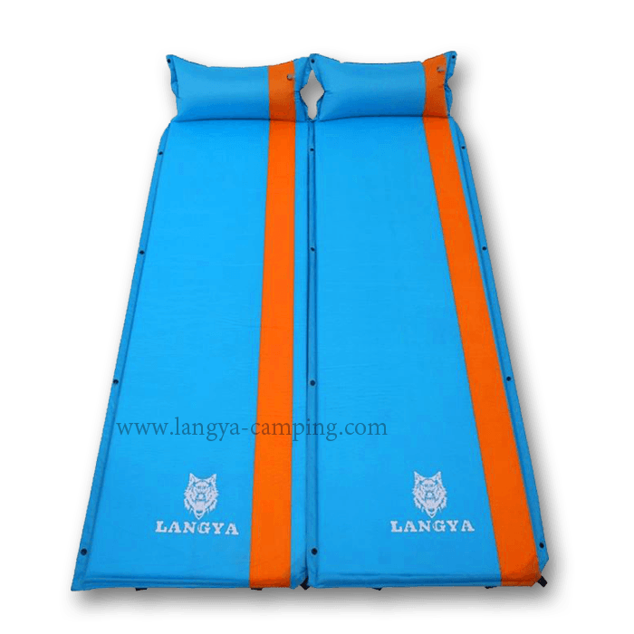 Extended zip together self inflating mat