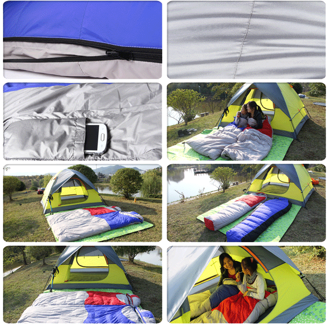 envelope down sleeping bag