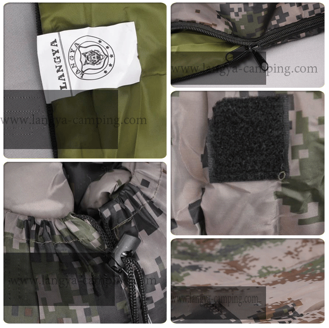 camouflage zip together sleeping bag