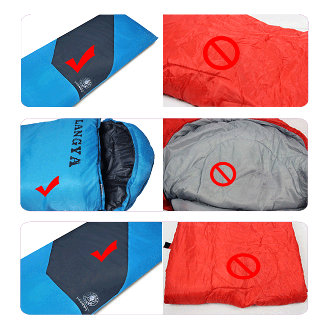 aurora envelope zip together sleeping bag