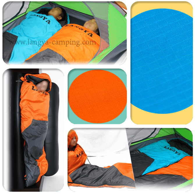 aurora envelope zip together sleeping bag