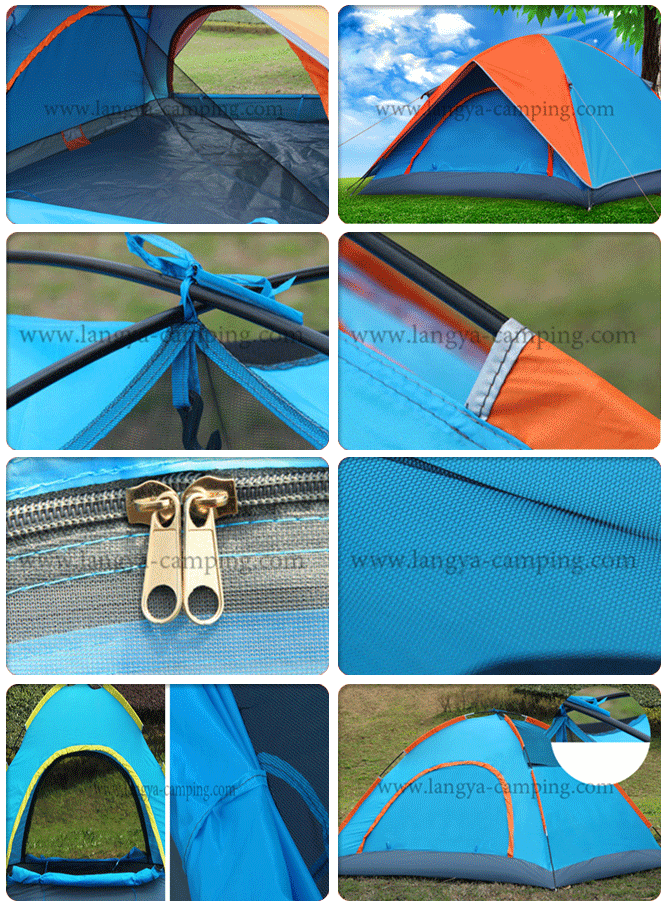 Silver coating 4 man tent