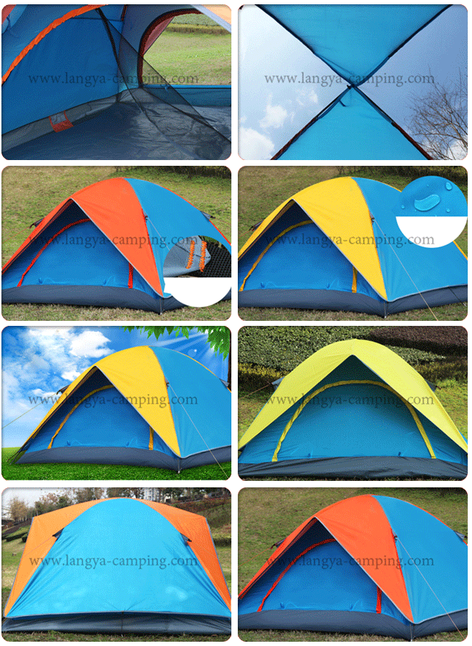 Silver coating 4 man tent
