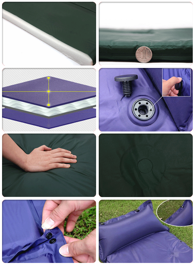 self inflating mat with pillow