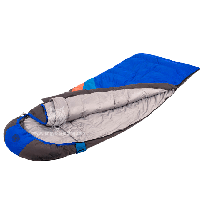 white duck down sleeping bag
