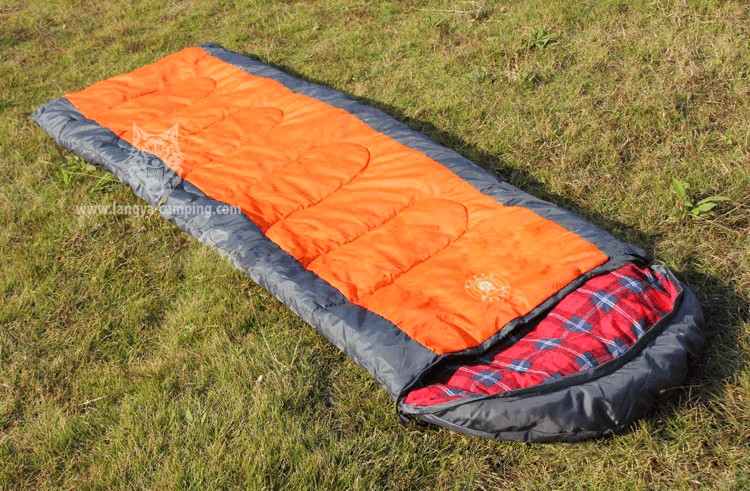 Zip together envelope sleeping bag