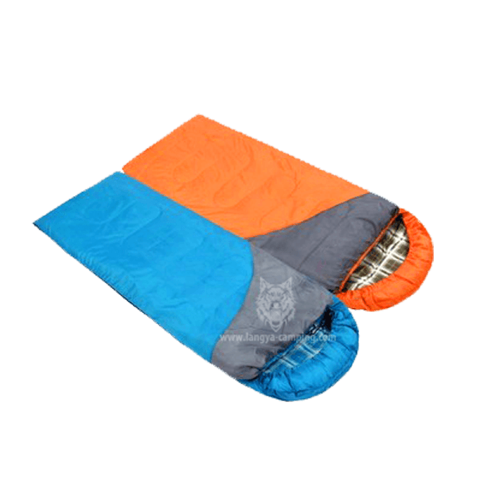 Zip together envelope sleeping bag