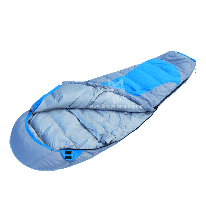 White duck down sleeping bag