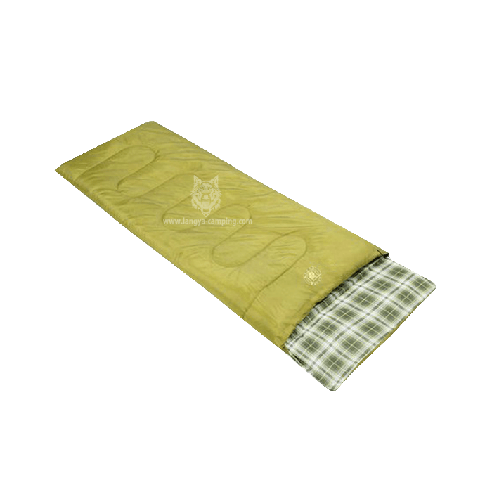 Outdoor zip together cotton sleeping bag
