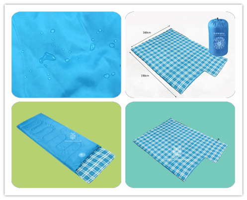 Outdoor zip together cotton sleeping bag