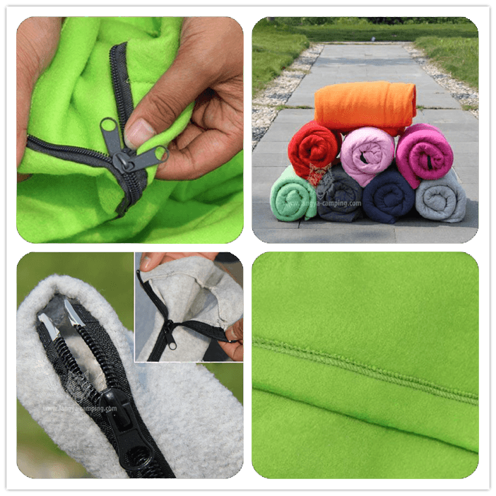 Envelope double fleece sleeping bag