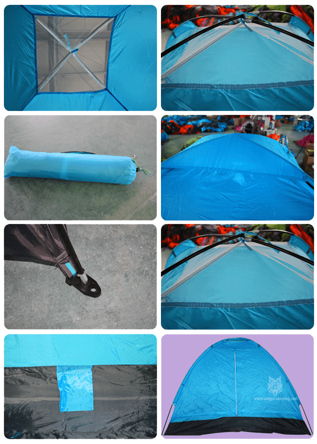 Single layer 4 man tent promotional