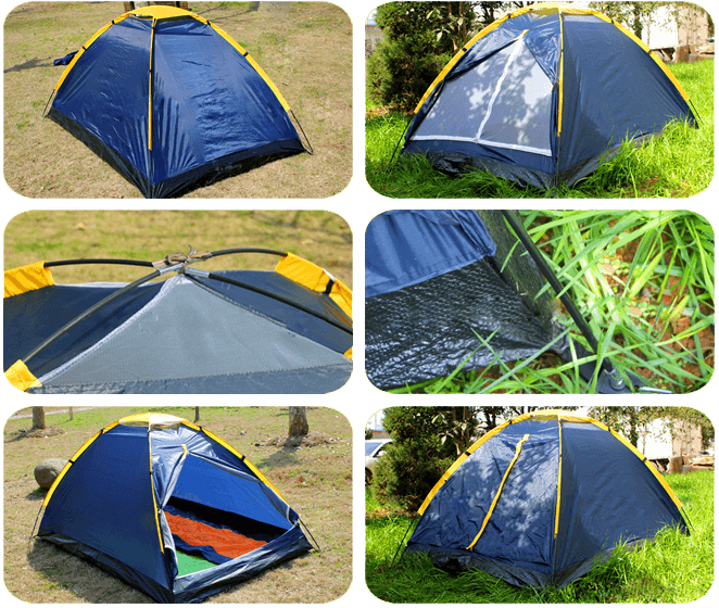 Single layer tent promotional