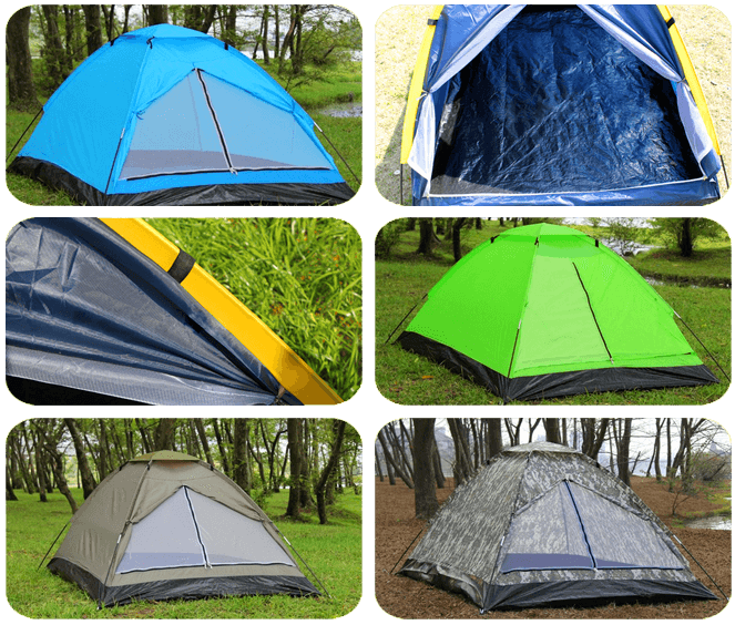 Single layer tent promotional