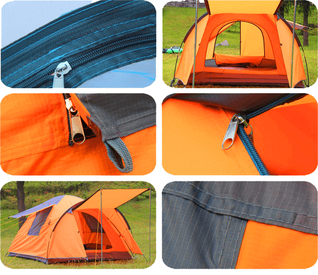 Tent with bed