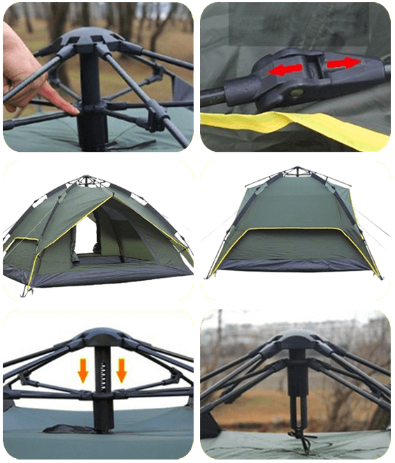 3 man pop up tent